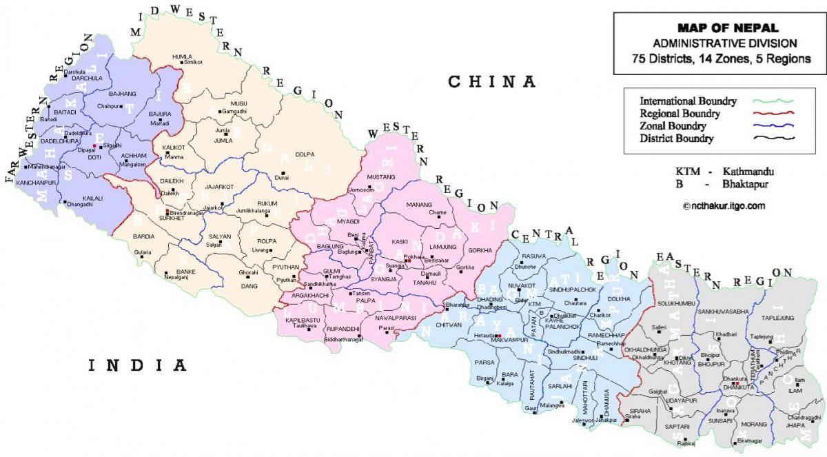 মানচিত্র নেপাল vdc