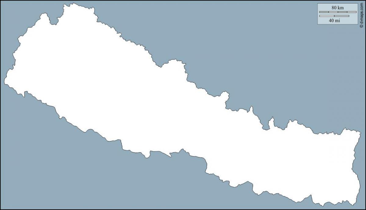 মানচিত্র ফাঁকা নেপাল