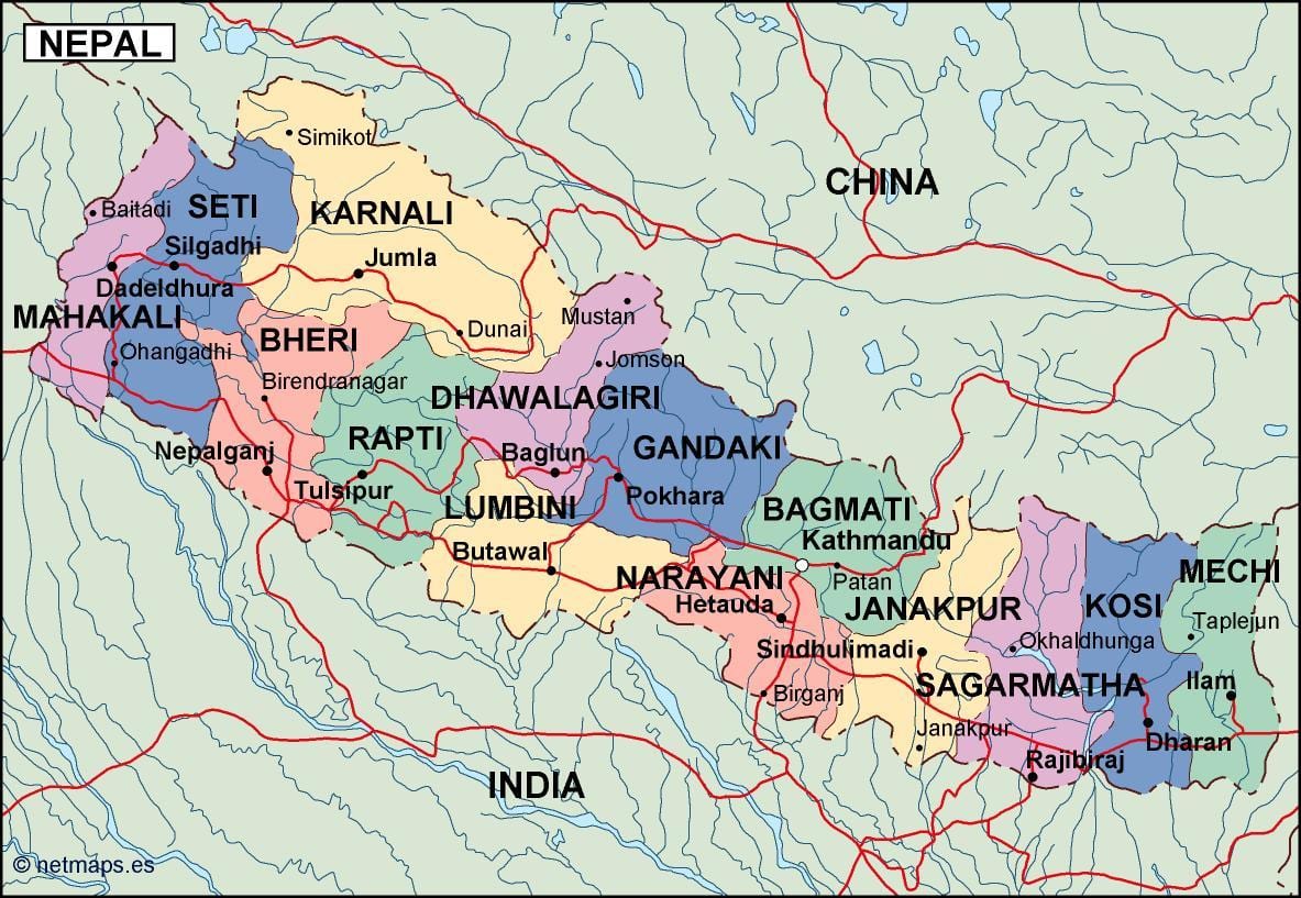 মানচিত্র ডিজিটাল নেপাল