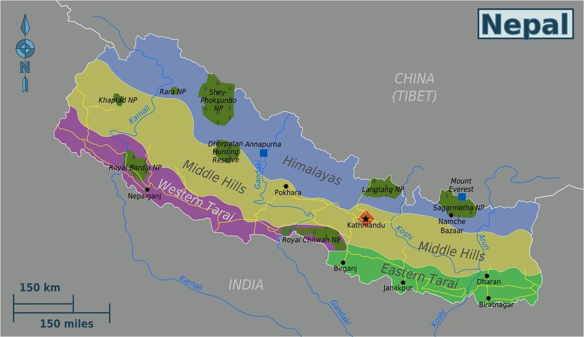 মানচিত্র, মূল, নেপাল