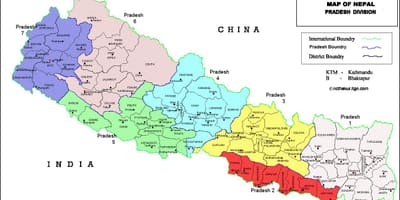 7-এর নেপাল মানচিত্র