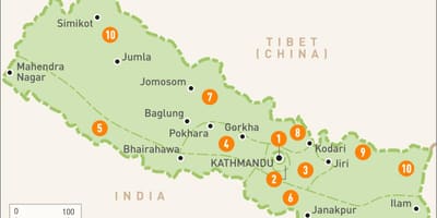 নেপালের সঙ্গে মানচিত্র অঞ্চলে