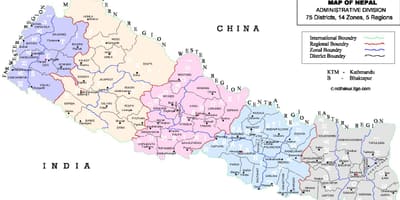 মানচিত্র নেপাল vdc