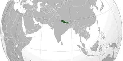মানচিত্র পৃথিবীর নেপাল