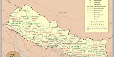 অনলাইন মানচিত্র, নেপাল